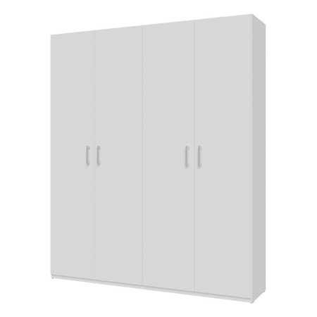 Szafa nowoczesna 180 cm czterodrzwiowa uchylna biała Home Nook Forte 