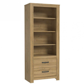 Regał zamykany wysoki z półkami i szufladami do salonu Havanna Forte