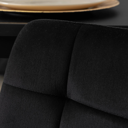 Hoker tapicerowany krzesło barowe z oparciem nowoczesne czarne w stylu loftowym