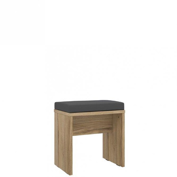 Ławeczka drewniana z tapicerowanym siedziskiem do toaletki Dalate Forte