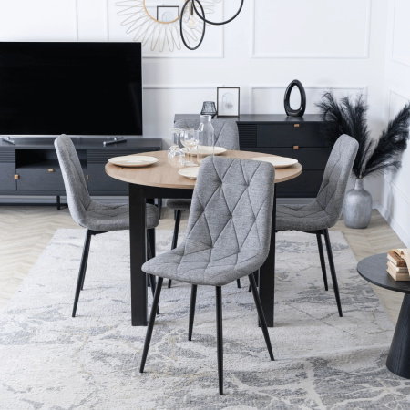 Krzesło do jadalni nowoczesne w stylu loft