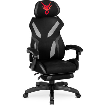 Fotel gamingowy nowoczesny do biurka czarny