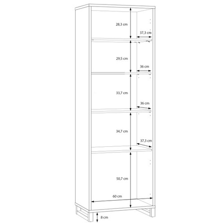 Witryna podświetlana do salonu Mareda Forte