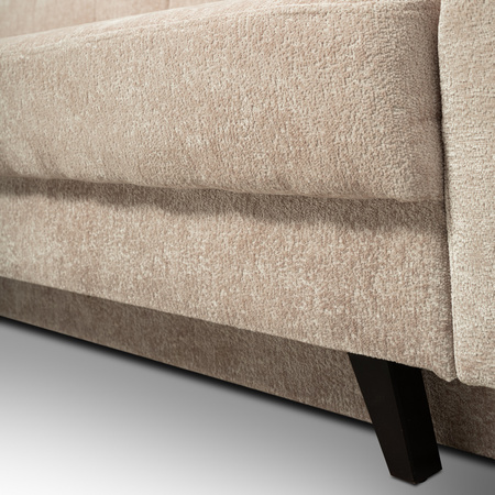 Sofa kanapa trzyosobowa na nóżkach do małego salonu beżowa Vegas