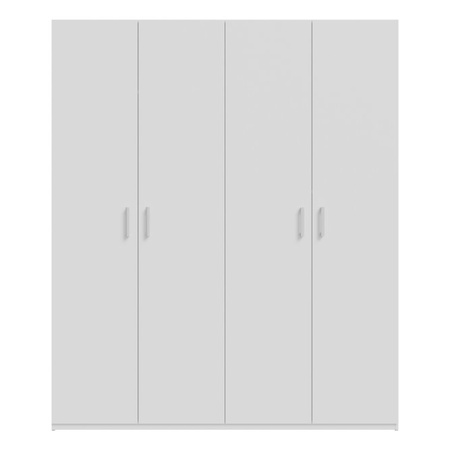 Szafa nowoczesna 180 cm czterodrzwiowa uchylna biała Home Nook Forte 
