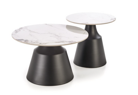 Zestaw ław kawowych okrągłych do salonu Magneta