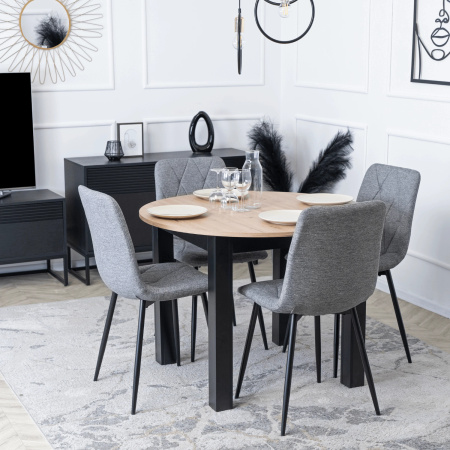 Krzesło do jadalni nowoczesne w stylu loft