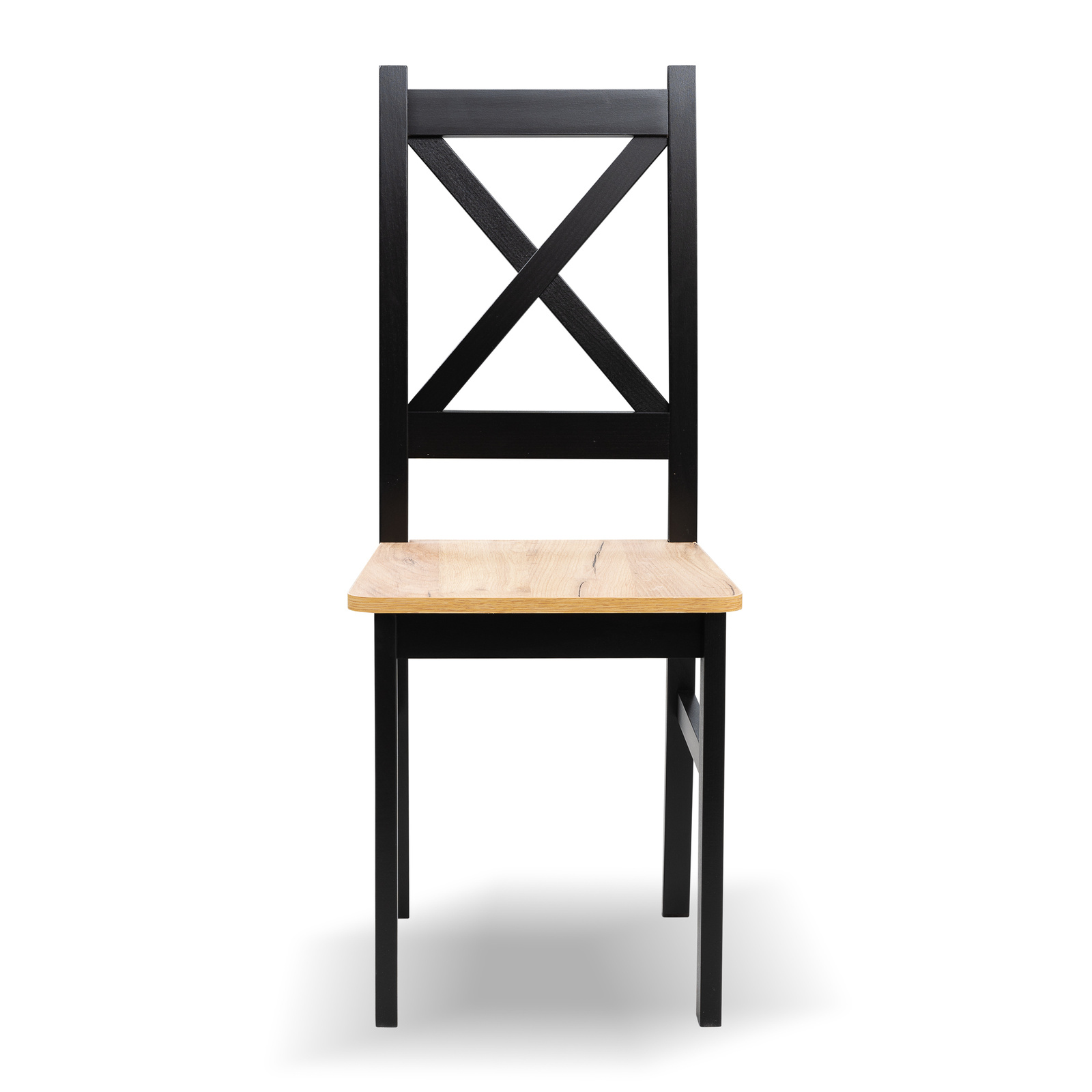 Krzesło krzyżak drewniane czarne