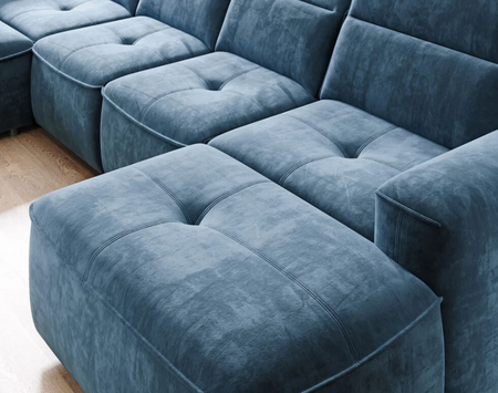 Narożnik nowoczesny  na nóżkach z funkcja spania Solano Wersal