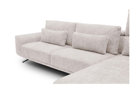 Narożnik modułowy na nóżkach z funkcją wysuwanego siedziska i relaks Misty Wajnert