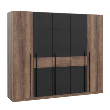 Szafa uchylna duża, pojemna do sypialni Bellevue dąb szlachetny Forte