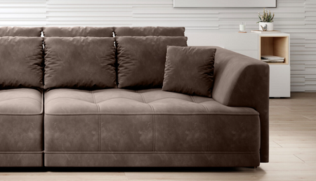 BigSofa Tiga z funkcją spania i elektrycznym wysuwem siedziska Wersal