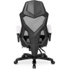 Fotel obrotowy dla gracza nowoczesny czarny/biały