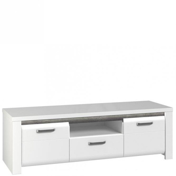 Szafka RTV pod telewizor do salonu biała Brugia Forte