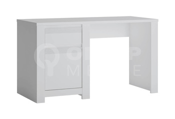 Biurko komputerowe białe do pokoju młodzieżowego Novi Meble Wójcik