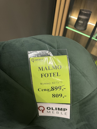 Fotel wypoczynkowy jednoosobowy na nóżkach Malmo