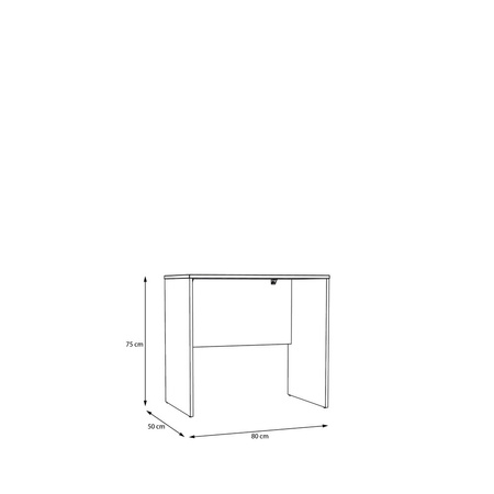 Biurko komputerowe małe proste białe 80 cm 