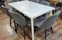 Zestaw mebli do jadalni stół rozkładany i 6 krzeseł