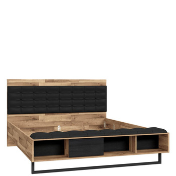 Łóżko stelaż z zagłówkiem do sypialni 160x200cm Jakobina Forte