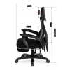 Fotel komputerowy gamingowy dla gracza nowoczesny czarny