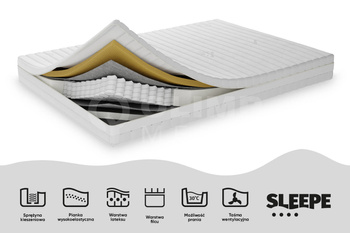 Materac sprężynowy POLHOX Solidny wypoczynek na lata H2/H3 90x200 cm