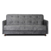 Sofa szara z funkcją spania na nóżkach do salonu Tivoli 