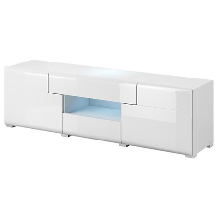 Szafka RTV do salonu Toledo biały połysk