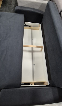 Kanapa a rozkładana z funkcją spania i pojemnikiem Goja Sofline