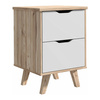 Szafka nocna z szufladami na nóżkach do sypiali VANKKA Forte