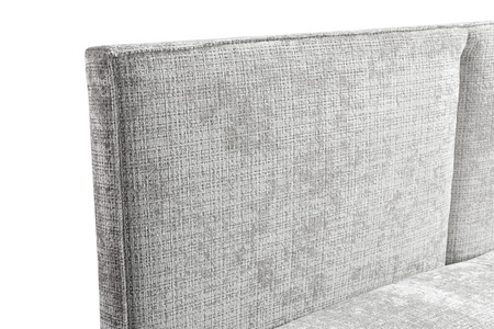 Łóżko 140x200 z materacem, tapicerowanym zagłówkiem schowkiem na pościel Nube