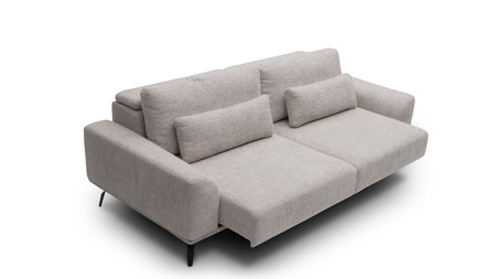 Nowoczesna sofa 3-osobowa na nóżkach z funkcją wysuwanego siedziska Misty Wajnert