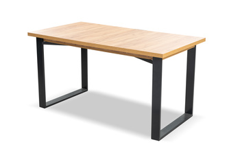 Stół rozkładany prostokątny dąb craft na nogach metalowych Wenus