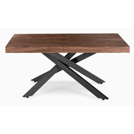 Stół rozkładany prostokątny 160-240 cm Hampton czarny/orzech