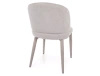 Krzesło tapicerowane szare do jadalni Tino