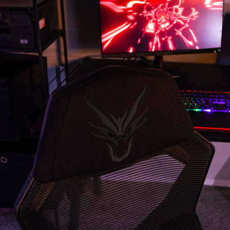 Fotel komputerowy gamingowy dla gracza nowoczesny czarny