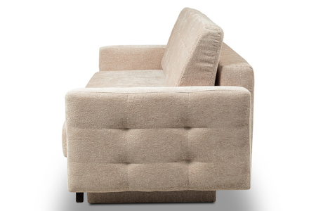 Sofa kanapa trzyosobowa na nóżkach do małego salonu beżowa Vegas