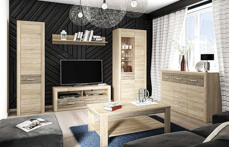 Półka wisząca na książki do salonu Castel