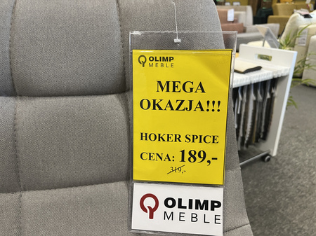 Hoker barowy tapicerowany na czarnych nóżkach Spice Signal