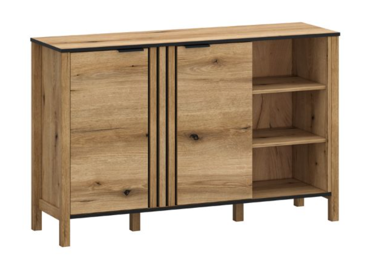 Komoda pod TV z półkami do salonu Helix