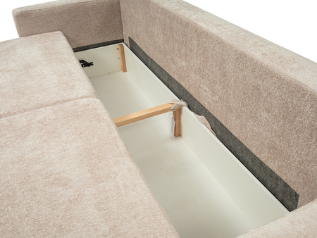 Sofa kanapa trzyosobowa na nóżkach do małego salonu beżowa Vegas