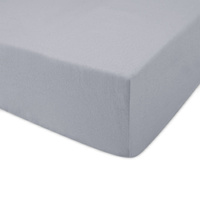 Prześcieradło jersey z gumką 160x200 popielate
