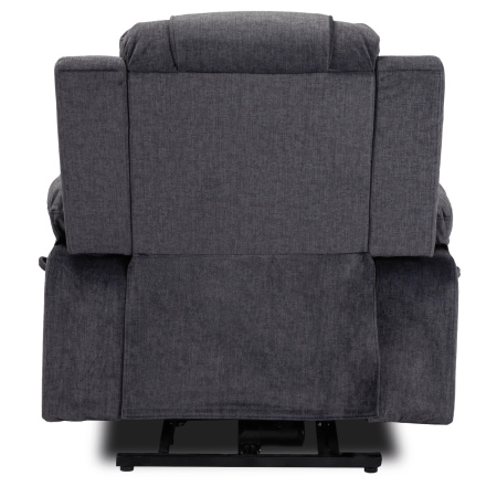 Fotel elektryczny masujący rozkładany z funkcją wstawania  ciemny popiel Fenix