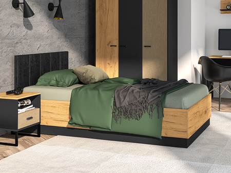 Łóżko z pojemnikiem na pościel do pokoju młodzieżowego 120x200 COLT 