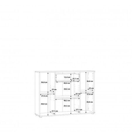 Komoda pod telewizor do salonu dąb artisan Niko