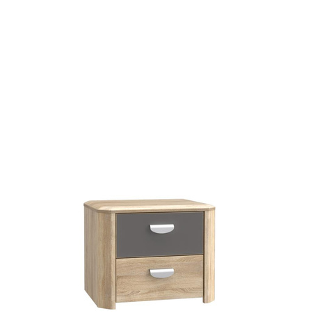Szafka nocna z szufladami do pokoju młodzieżowego Yoop Forte