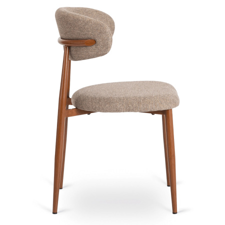 Krzesło drewniane w stylu PRL tapicerowane do jadalni Flavio 