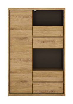 Regał wysoki na książki do salonu Shetland Meble Wójcik