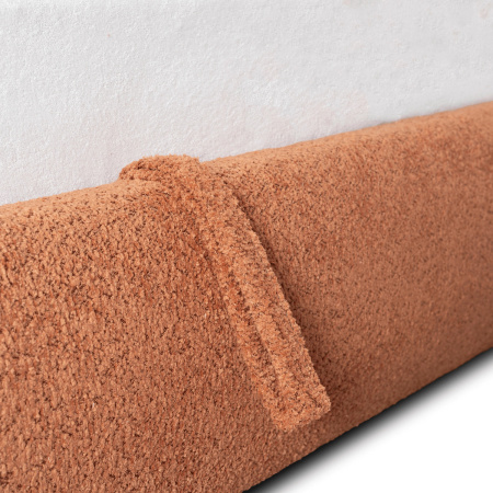 Łóżko tapicerowane z podnoszonym stelażem 160x200 Rosso