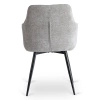 Krzesło tapicerowane do jadalni szare Palma 