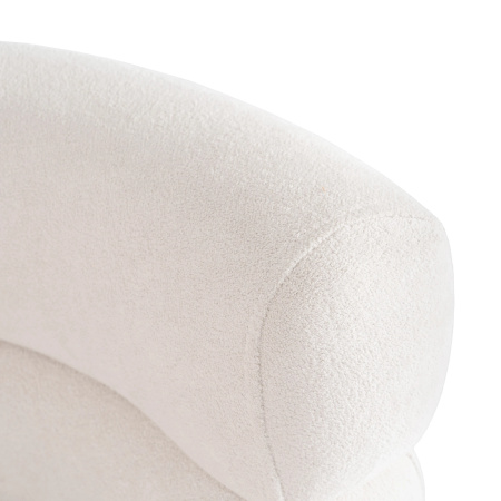 Fotel wypoczynkowy kremowy na nóżkach Preston